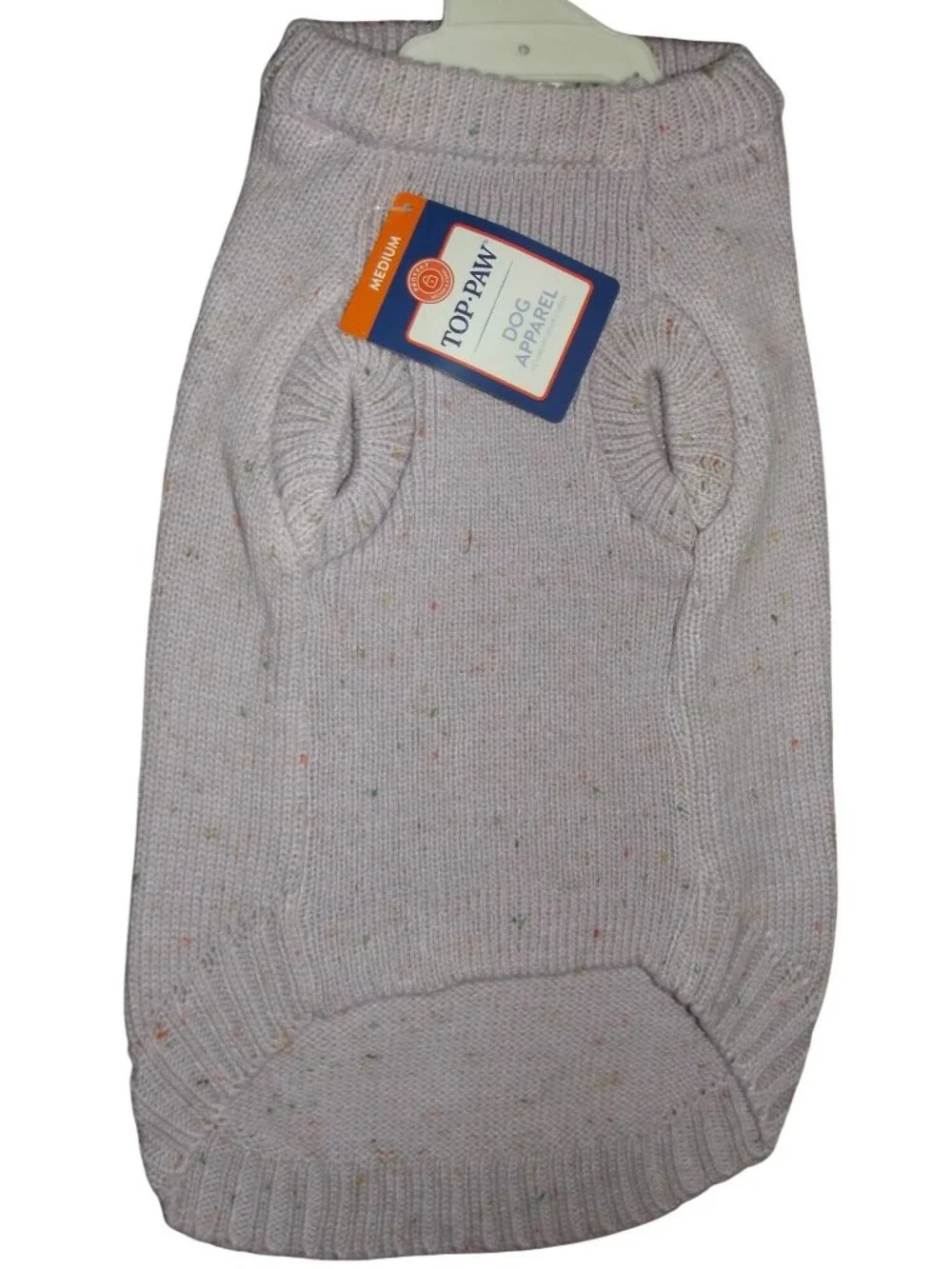 Top Paw Dog Sweater Size Medium Lavender Purple Speckled